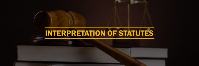 Interpretation of Statutes