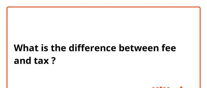 distinction between tax and fee