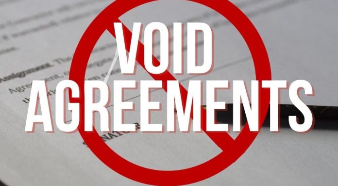 Void Agreements Law Insider Indian Contract Act
