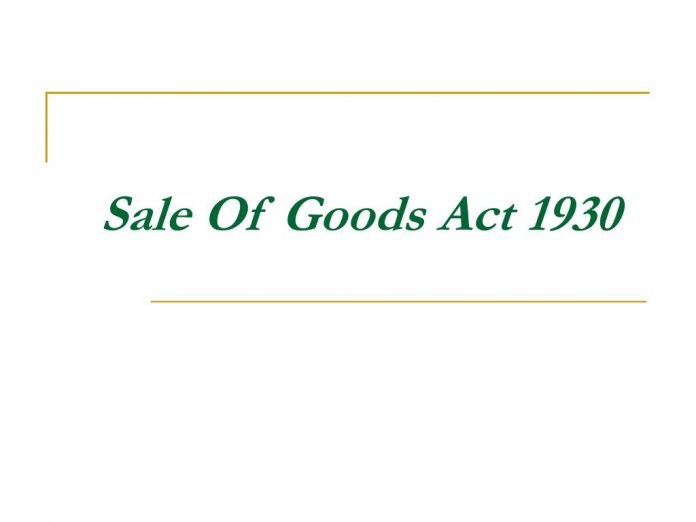 Sales of Goods Act